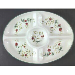 Pfaltzgraff‎ Winterberry Large 5 Divided Platter
